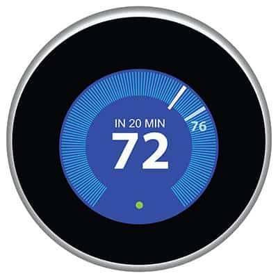 garage door openers can communicate with learning thermostats