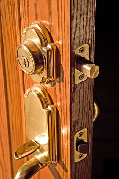 bronze handleset entry door lock
