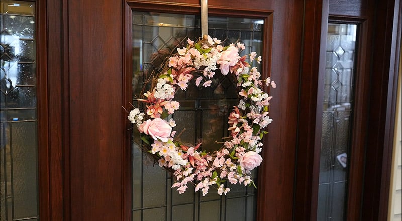 spring door wreath