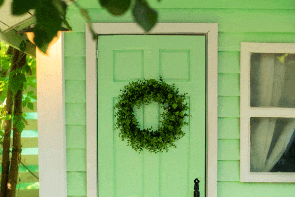 Vibrant Green Door