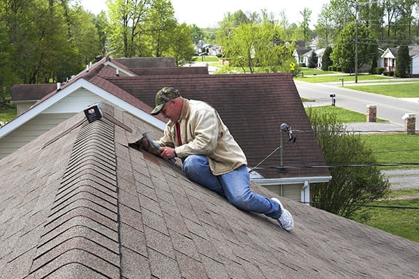 repairing a punctured roof