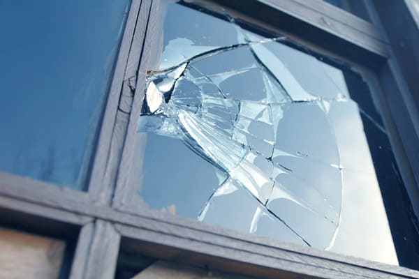 a cracked window